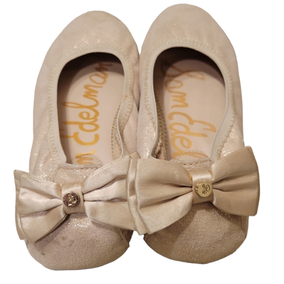 Sam Edelman Felicia Esmeralda ballet flat in gold size 5 - Picture 10 of 12
